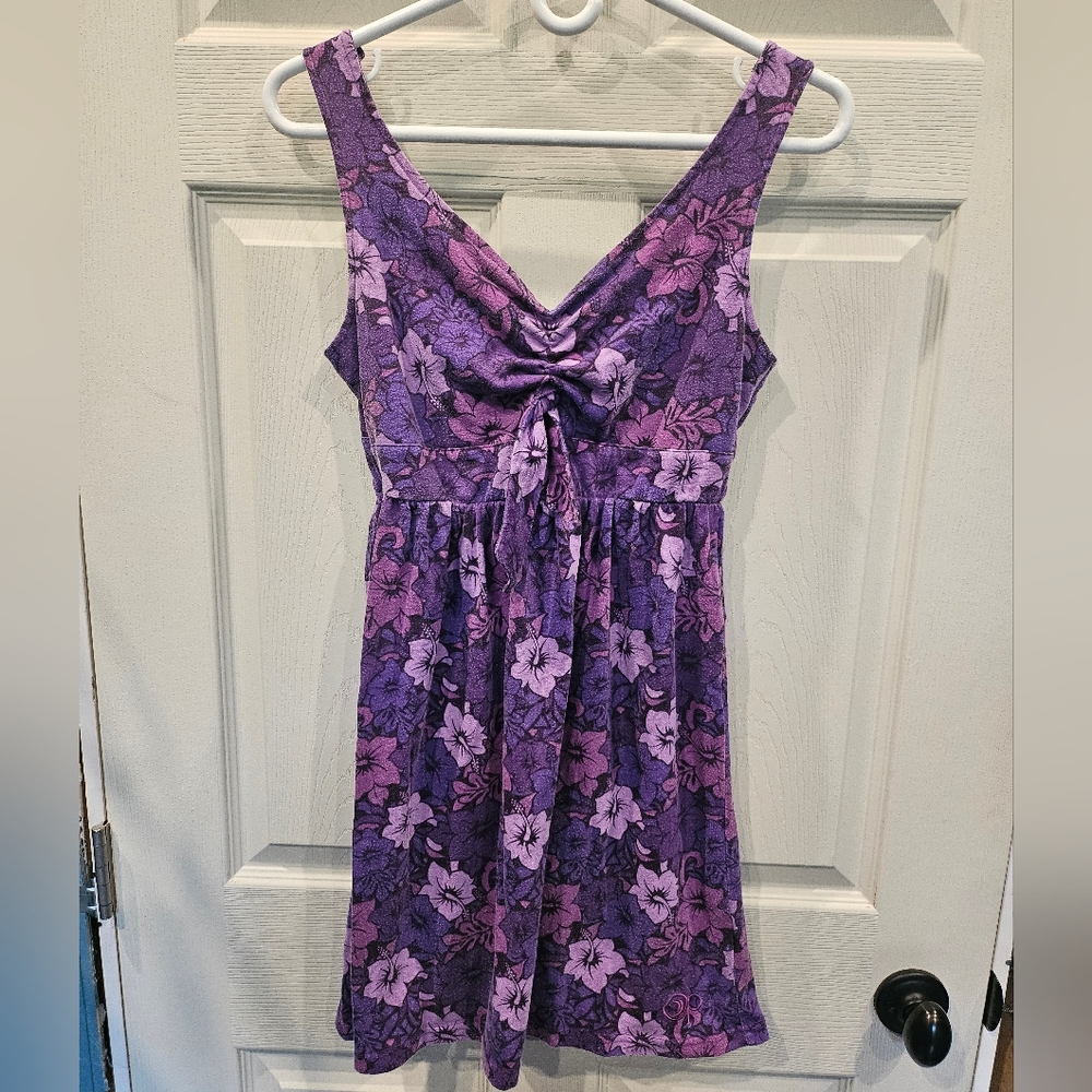 OP Purple Floral Mini Dress
